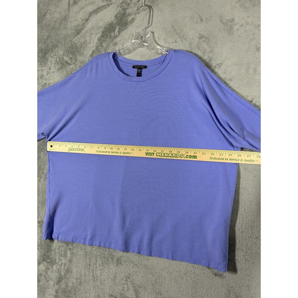 Eileen Fisher Baggy TShirt Top Large Oversized Slouchy Stretch Minimal Lagenlook - Picture 11 of 14
